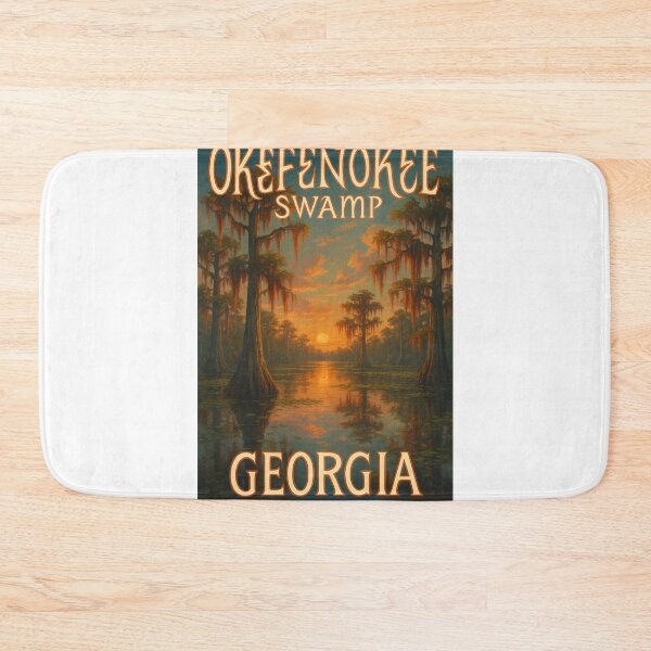 Item preview, Okefenokee Swamp Georgia – Sunset in the Blackwater Wilderness designed and sold by Aryabek.