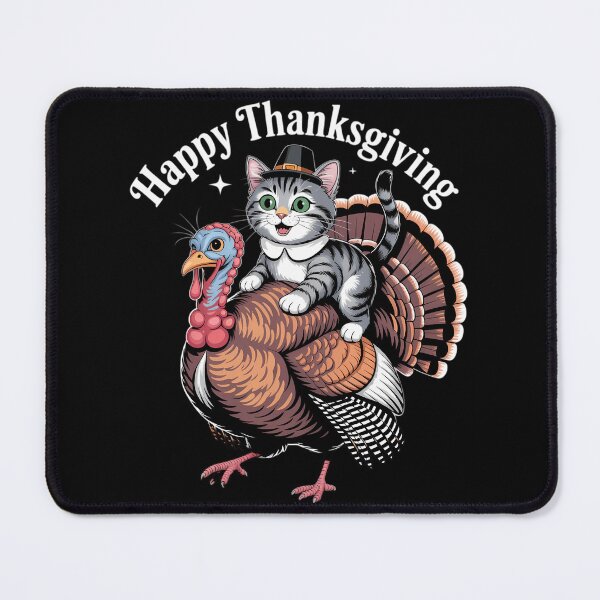 Item preview, Thanksgiving Cat Pilgrim Thanksgiving Turkey designed and sold by TyraYoung.