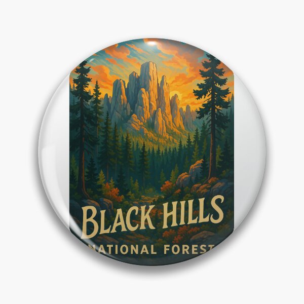 Item preview, Black Hills National Forest – South Dakota Peaks and Pines at Dawn designed and sold by Aryabek.