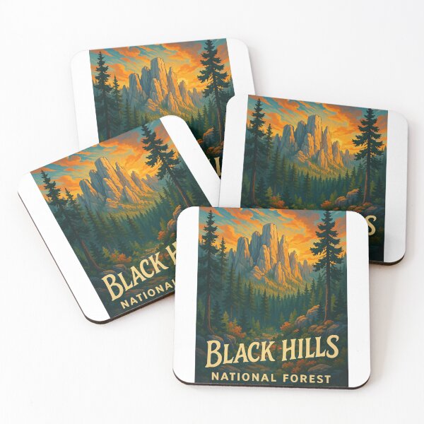 Item preview, Black Hills National Forest – South Dakota Peaks and Pines at Dawn designed and sold by Aryabek.