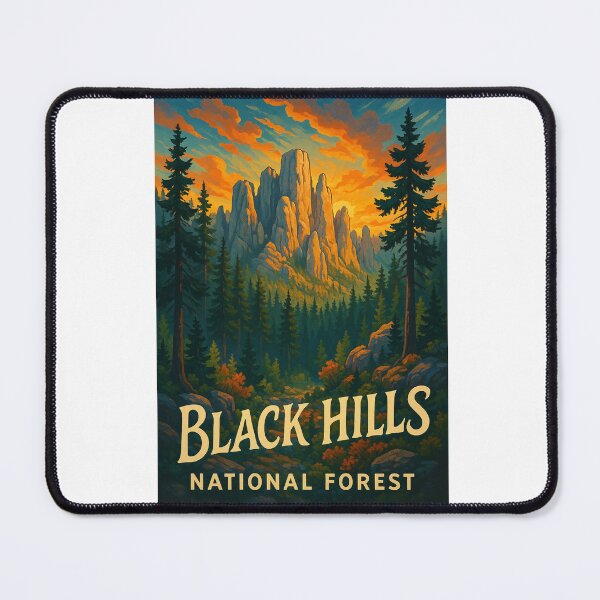 Item preview, Black Hills National Forest – South Dakota Peaks and Pines at Dawn designed and sold by Aryabek.