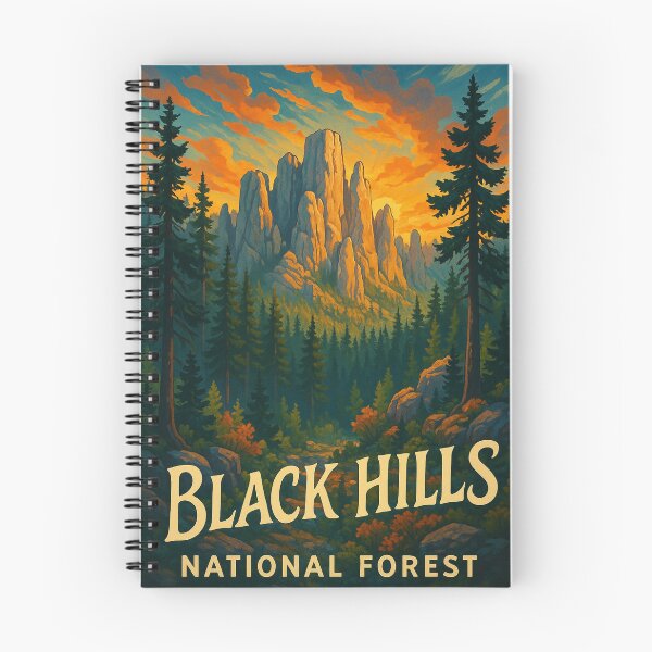 Item preview, Black Hills National Forest – South Dakota Peaks and Pines at Dawn designed and sold by Aryabek.