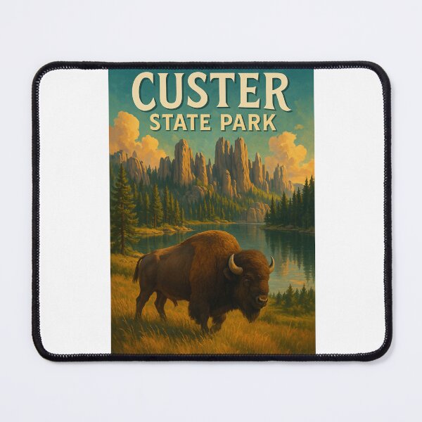 Item preview, Custer State Park South Dakota – Bison and Needles in the Black Hills designed and sold by Aryabek.