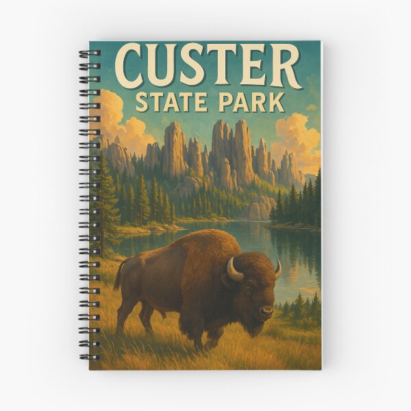 Item preview, Custer State Park South Dakota – Bison and Needles in the Black Hills designed and sold by Aryabek.