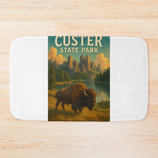 Item preview, Custer State Park South Dakota – Bison and Needles in the Black Hills designed and sold by Aryabek.