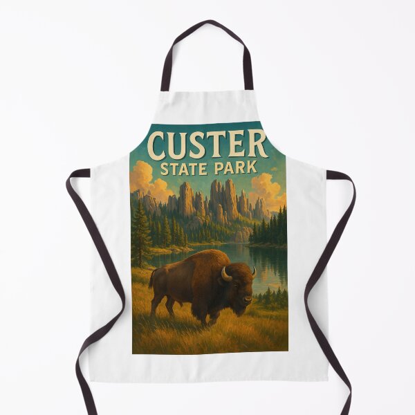 Item preview, Custer State Park South Dakota – Bison and Needles in the Black Hills designed and sold by Aryabek.