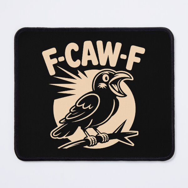 Item preview, F-Caw-F Funny Black Crow Moonlit Raven designed and sold by trendyzcom.