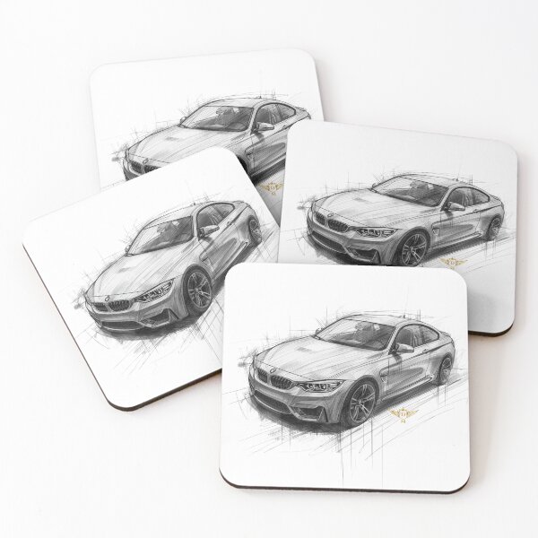 Item preview, Black and White Classic Car Line Drawing designed and sold by DM.