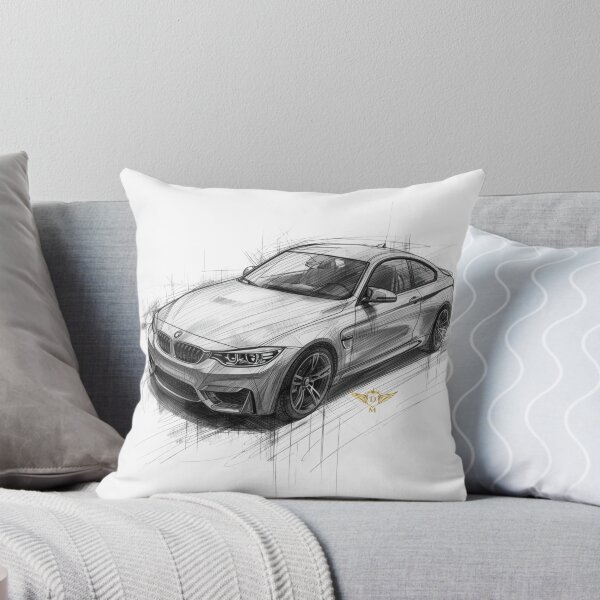 Item preview, Black and White Classic Car Line Drawing designed and sold by DM.