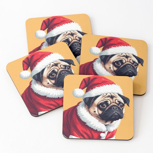 Item preview, Santa Pug Pup - Christmas 2025 designed and sold by SuperVenus.