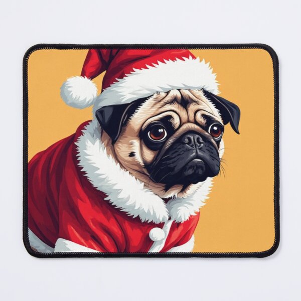 Item preview, Santa Pug Pup - Christmas 2025 designed and sold by SuperVenus.