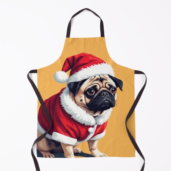 Item preview, Santa Pug Pup - Christmas 2025 designed and sold by SuperVenus.