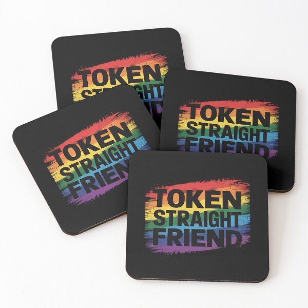 Item preview, Proud Lgbtq Ally Token Straight Friend designed and sold by SlogariArt.