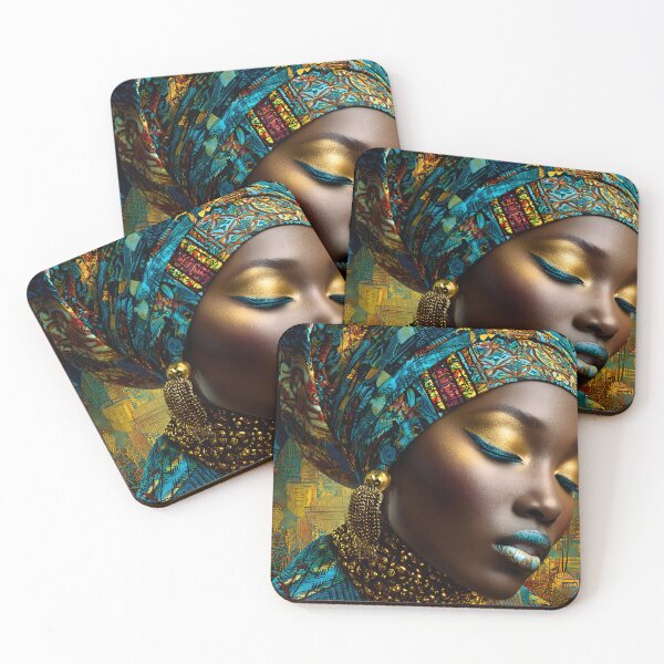 Item preview, Stunning Portrait with Vibrant Colors and Patterns designed and sold by Artessie.