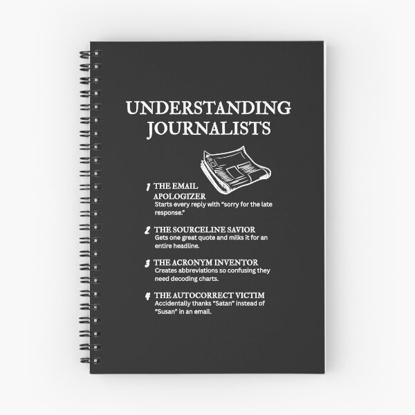 Item preview, Understanding Journalists – Funny Media Life Humor – Black designed and sold by PsyFlow35.