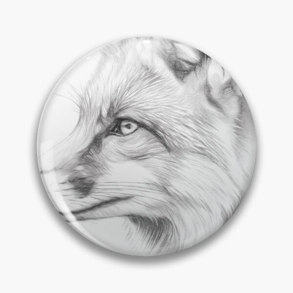 Artikelvorschau, Fuchs-Skizze entworfen und verkauft von Leon Woods Pencil Art.