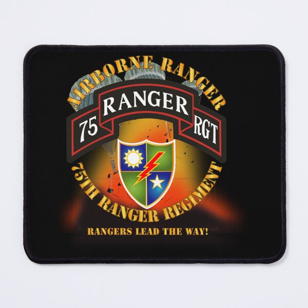 Item preview, SOF - 75th Ranger Regiment - Airborne Ranger 3 Rangers w Fire X 300 designed and sold by Military Insignia Products.