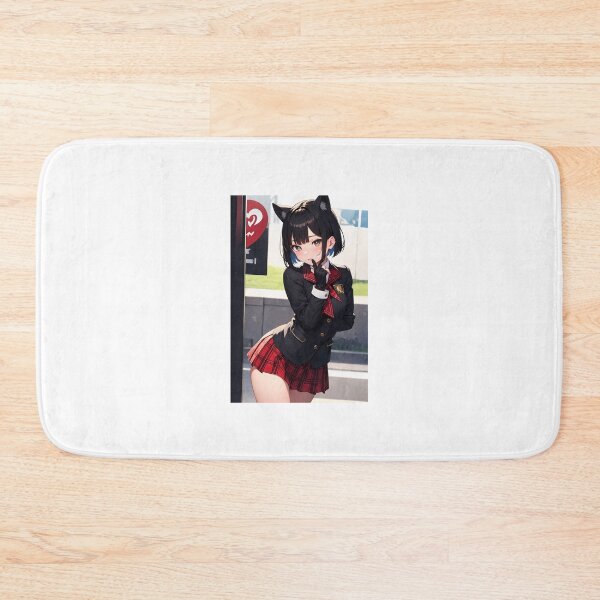 Item preview, Shy Nekomimi Schoolgirl in Plaid Skirt and Blazer Uniform designed and sold by iloveanimechibi.
