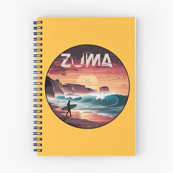 Item preview, Zuma Beach California – Retro Sunset Surf Design | Malibu Coast Waves | Vintage Ocean Art | California Travel Gift designed and sold by CircinusStore.
