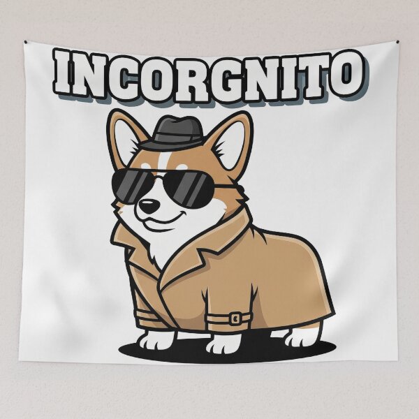 Item preview, Incorgnito Corgi — Funny Spy Dog designed and sold by zoughlal.