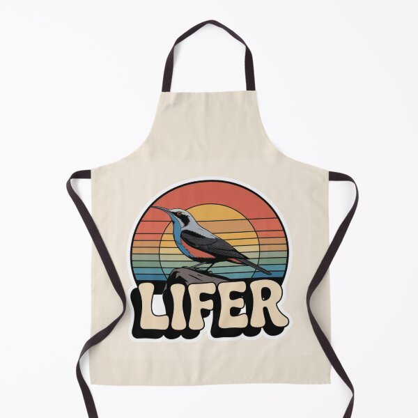 Item preview, Wallcreeper LIFER – Retro Birdwatching Sticker designed and sold by The Digital Compass.
