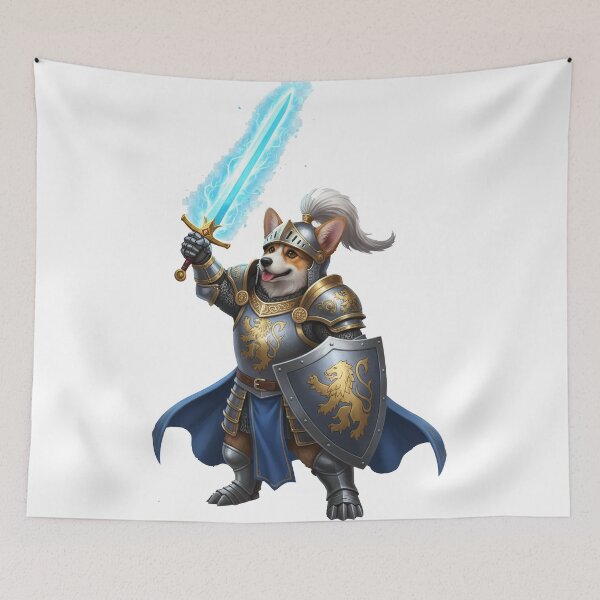 Item preview, Corgi Knight — Fantasy Warrior Dog designed and sold by zoughlal.