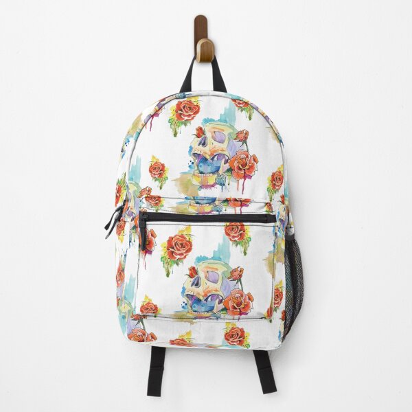 Item preview, Unlucky for Some - Skull, Locket and Roses Watercolour designed and sold by Inky Paige.
