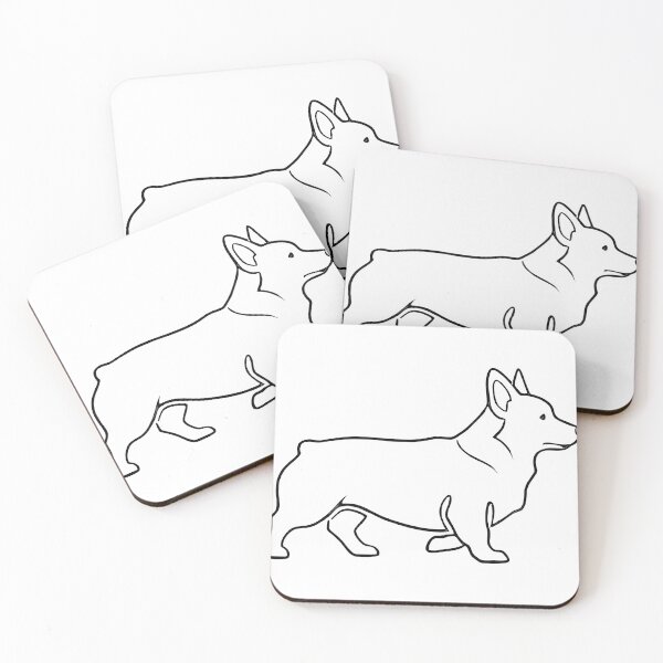 Item preview, Minimal Walking Corgi Outline designed and sold by zoughlal.