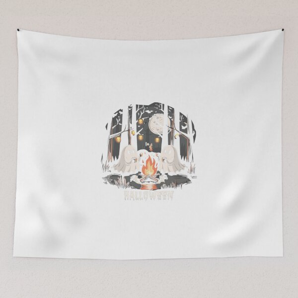 Item preview, Ghosts by the fire—Halloween never felt so cozy Classic T-Shirt designed and sold by inkfluenceart.