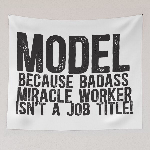 Item preview, Model Miracle Worker Job Title designed and sold by TeesYouWant.