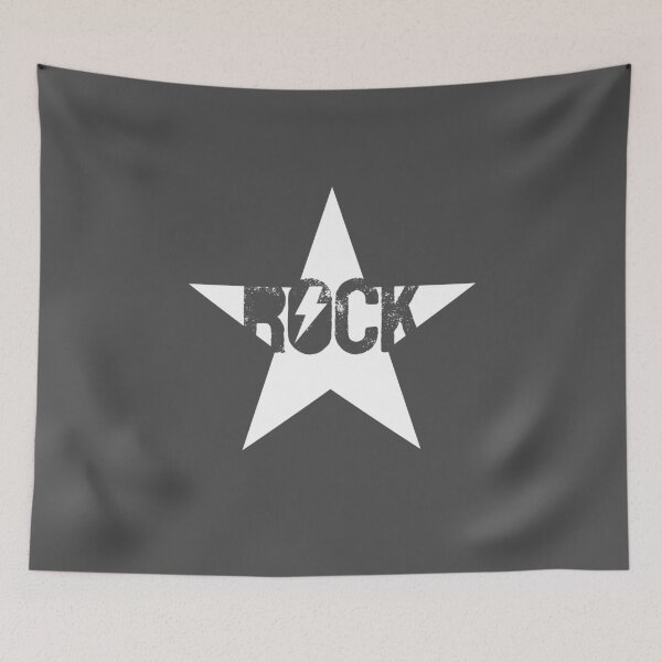 Item preview, Rock star in white designed and sold by BlackLineWhite.