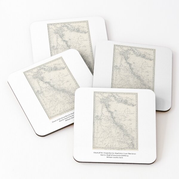 Item preview,  Great Barrier Reef Area Map designed and sold by Tamas Das.