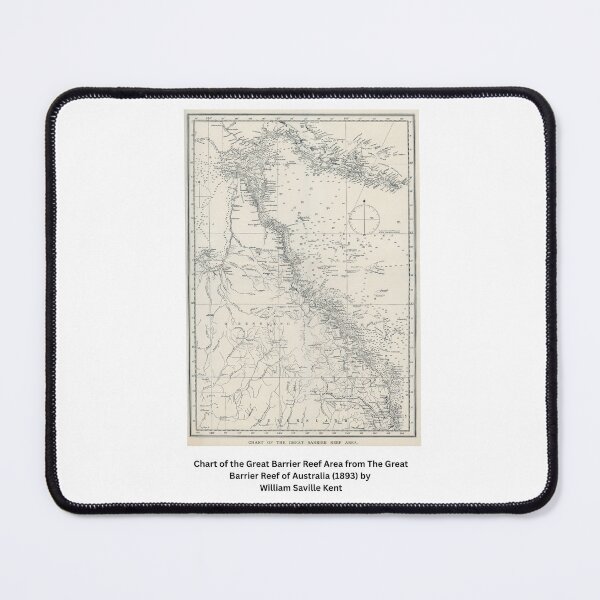 Item preview,  Great Barrier Reef Area Map designed and sold by Tamas Das.