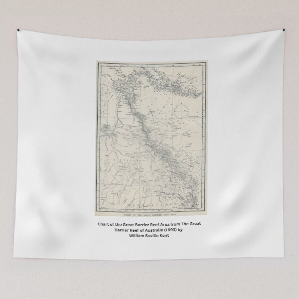 Item preview,  Great Barrier Reef Area Map designed and sold by Tamas Das.
