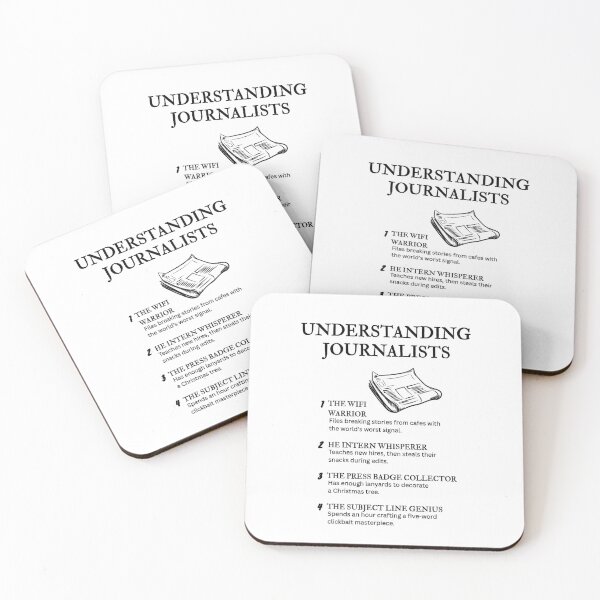 Item preview, Journalist Types Explained – Relatable Press Comedy designed and sold by PsyFlow35.