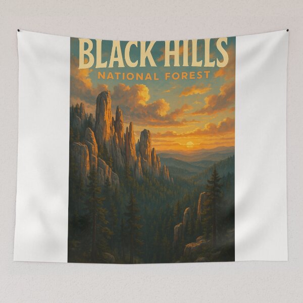 Item preview, Black Hills National Forest at Sunset, South Dakota designed and sold by Places On Earth.