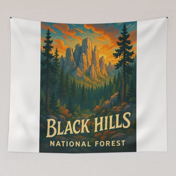 Item preview, Scenic Granite Spires of Black Hills National Forest, South Dakota designed and sold by Places On Earth.