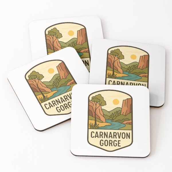 Item preview, Carnarvon Gorge Sunset Badge, Queensland, Australia designed and sold by Places On Earth.