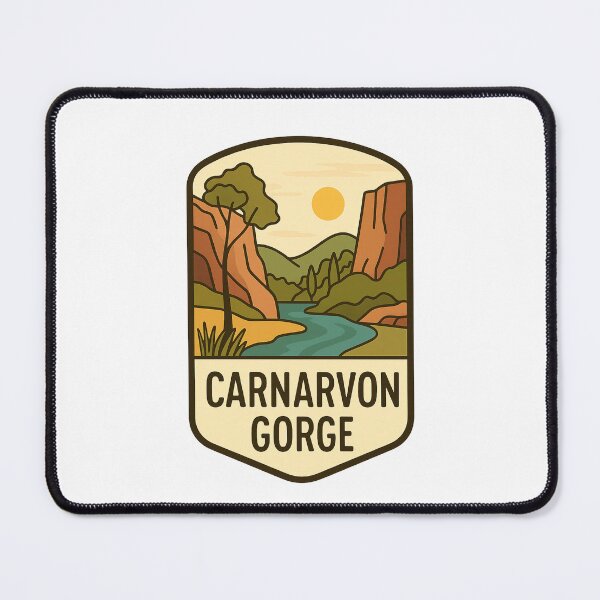 Item preview, Carnarvon Gorge Sunset Badge, Queensland, Australia designed and sold by Places On Earth.