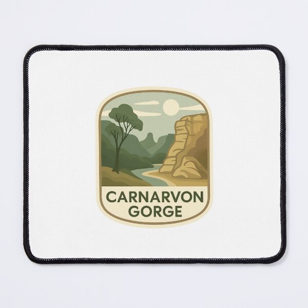 Item preview, Carnarvon Gorge Minimalist Landscape Badge, Queensland designed and sold by Places On Earth.