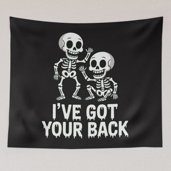 Item preview, I've got Your Back Skeleton Halloween designed and sold by CraftyCuttable.
