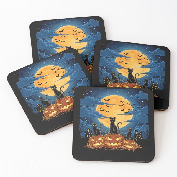 Item preview, Retro Black Cat Halloween Fall Pumpkin Men Women Cat Lover designed and sold by cawtoon.