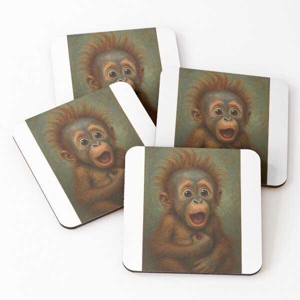 Item preview, Amazed Baby Orangutan with Big Eyes designed and sold by Places On Earth.