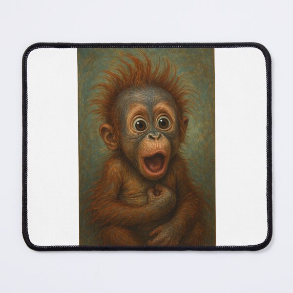 Item preview, Amazed Baby Orangutan with Big Eyes designed and sold by Places On Earth.