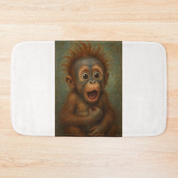 Item preview, Amazed Baby Orangutan with Big Eyes designed and sold by Places On Earth.