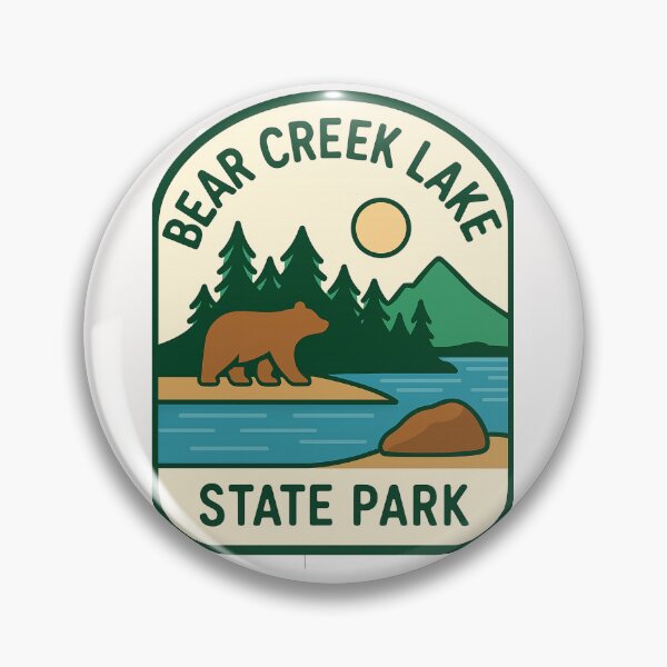 Item preview, Bear Creek Lake State Park Badge, Virginia designed and sold by Places On Earth.