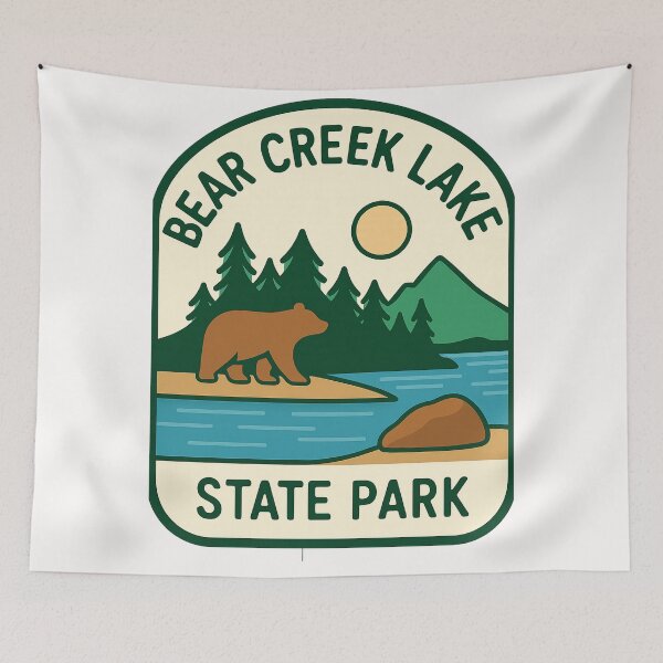 Item preview, Bear Creek Lake State Park Badge, Virginia designed and sold by Places On Earth.