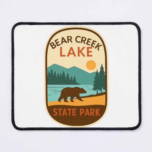 Item preview, Bear Creek Lake State Park Emblem, Central Virginia designed and sold by Places On Earth.