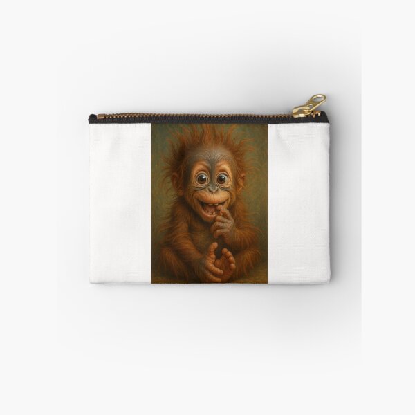 Item preview, Smiling Baby Orangutan with Playful Expression designed and sold by Places On Earth.