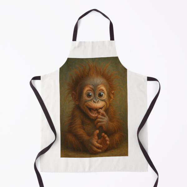 Item preview, Smiling Baby Orangutan with Playful Expression designed and sold by Places On Earth.
